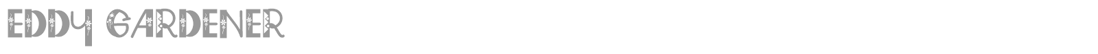 Eddy Gardener font preview